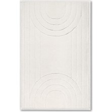 Bluenity Diamond Circle Doğal Pamuklu Banyo Paspası 50X80 cm - Ekru