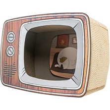 Fugar Tv Için Tırmalama Tahtası Karton Catnipli Oluklu Ev (Yurt Dışından)