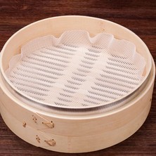 Yaci Shop No.8 Stili Silikon Vapur Yapışmaz Ped Köfte Mat Yeniden Kullanılabilir Buhar Çörekler Mutfak Pişirme Pasta Dim Sum Mesh Pişirme Buharlama Bezi (Yurt Dışından)