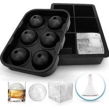 Yaci Shop Şeffaf Stil 1 Takım Licone Ice Cube Maker Formu Buz Şekeri Kek Puding Çikolata Kalıpları Dıy Viski Kokteyli Kolay Çıkan Buz Küpü Tepsileri Kalıpları (Yurt Dışından)