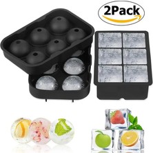 Yaci Shop Şeffaf Stil 1 Takım Licone Ice Cube Maker Formu Buz Şekeri Kek Puding Çikolata Kalıpları Dıy Viski Kokteyli Kolay Çıkan Buz Küpü Tepsileri Kalıpları (Yurt Dışından)