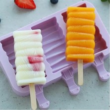 Yaci Shop F Stili Silikon Dondurma Kalıbı Kapaklı Dondurma Kalıpları Dıy Ev Yapımı Buz Lolly Kalıp Dondurma Popsicle Ice Pop Maker Kalıp (Yurt Dışından)