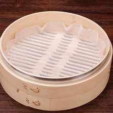 Yaci Shop E Stili Licone Vapur Yapışmaz Ped Yuvarlak Köfte Mat Pişirme Araçları Buğulanmış Çörekler Pişirme Pastası Dim Sum Mesh (Yurt Dışından)