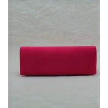 Sh Poly1 Saten Kırmızı Abiye Çanta Clutch Portföy Askılı Omuz ve El Çantası