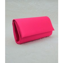 Sh Poly1 Saten Kırmızı Abiye Çanta Clutch Portföy Askılı Omuz ve El Çantası