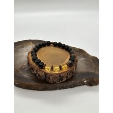 NBS Beautiful Naturel Stones Sitrin ( Para ) , Gold Obsidyen ( Mantık ) Çok Kaliteli Doğal Taş Bileklik 8 mm PARAMANTIK520