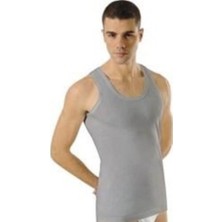 Secret Moda Pamuklu Kalın Askılı Lüks Erkek Çok Rahat Atlet Gri