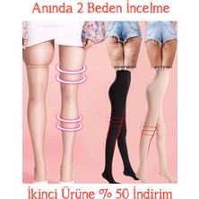Finetoo Anında Ince Bacaklara Sahip Olmanızı Sağlayan Toparlayıcı Ten Korse Çorap