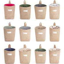 Shanhua Shop No3 Tarzı Yenı Ev Dekorasyonu Şerit Asılı Cep Küçük Çuval Çeşitli Eşyalar Organizatör Kozmetik Organizatör Pamuk Keten Saklama Çantası Saklama Sepetleri (Yurt Dışından)