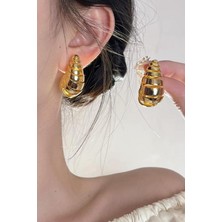 By Zeyna Aksesuar Kadın Vip Seri Özel Tasarım Marka Küpe Seti