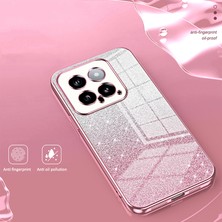 LR Joyful Xiaomi 14 Hassas Kesme Gradyan Glitter Tpu Cep Telefonu Kılıfı Arka Koruyucu Kapak (Yurt Dışından)