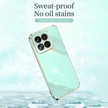 LR Joyful Xiaomi 14 Pro Electleclating Gold Edge Tpu Çizgiye Karşı Telefon Kılıfı (Yurt Dışından)