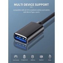 Galaxxy 2'si 1 Arada USB 3.0 Otg Adaptör Kablosu Tip-C Mikro-Usb'den USB 3.0-Mavi'ye (Yurt Dışından)