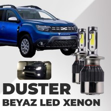 C9 Dacia Duster 2010-2018 Ile Uyumlu Uzun LED Xenon Far Ampulü: Şimşek Etkili