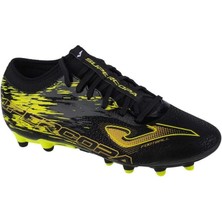 Joma Supercopa 2301 Black Lemon Fluor Firm Ground Erkek Siyah Krampon SUPW2301FG
