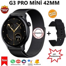 G3 Pro Mini 42MM Akıllı Saat Çift KORDONLU(2024 Yeni Model)