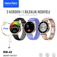 Rw-43 Mini 42MM Akıllı Saat (3 KORDONLU)2024 Yeni Model