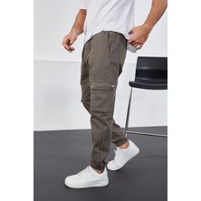 Little Cup Jeans Co  Erkek Mint  Paçası Lastikli Jogger Kargo Cep Pantolon