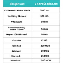 Fibay 3 Kutu Papinomore 60 Kapsül (Aktive Heksoz Korele Bileşik, Ganoderma, Yeşil Çay Ekstresi Içeren Multivitamin ve Mineral Kompleksi)