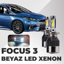 C9 Ford Focus 3 2015-2018 Ile Uyumlu Uzun LED Xenon Far Ampulü: Şimşek Etkili