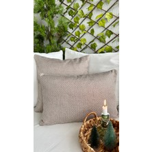 Decamor Home Simli Vizon Salon Kırlent Kılıfı