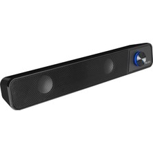 Mikado MD-69S Siyah 3WX2 LED Işıklı Multimedia Soundbar Speaker