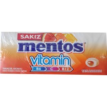 Mentos Vitamin Turunçgil Aromalı Draje Sakız 12 Adet * 30 G