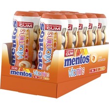 Mentos Vitamin Turunçgil Aromalı Draje Sakız 12 Adet * 30 G