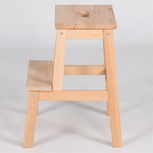 Tolga Pay Basamaklı Ahşap Tabure