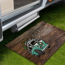 Evaşk Kamp Paspası Karavan Çadır Bahçe Paspası 45X70 cm