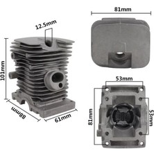 Wolfmac Motorlu Testere Silindir Piston Set Stıhl MS170-MS017 37 mm