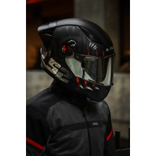 LS2 Rapıd 2 Clawn Mat Siyah-Gri-Kırmızı Kask
