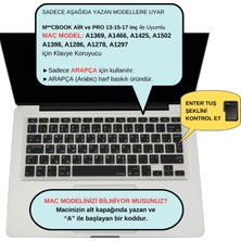 McStorey Arapça Klavye Koruyucu Macbook Air Pro (Eski USB'li Model 2008/2017) UK Enter Uyumlu