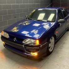 ŞüsCarOto Aksesuar Renault 19 Europa 1994-2001 Uyumlu Üniversal Laguna Lip Esnek Ön Lip 2 Parça Tampon Altı Dil Karlık Ön Ek