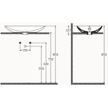 Isvea Sistemay Tezgah Üstü Lavabo 60 cm