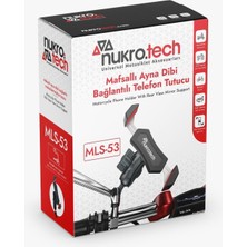 Nukrotech Mls-53 Mafsallı Ayna Bağlantılı Motosiktutuculet Telefon