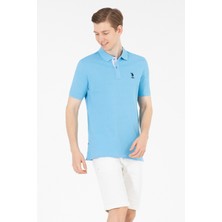 U.S. Polo Assn. Erkek Turkuaz Tişört Basic 50263236-VR093