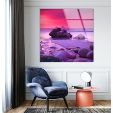Myphotostation Sahil Manzarası Temperli Cam Duvar Tablosu