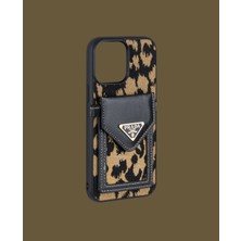 Dukkan Case Leopar Çantalı Telefon Kılıfı - DK155 - iPhone 15 Pro