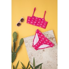 U.S. Polo Assn. Kız Çocuk Pembe Bikini 50266346-VR041