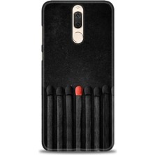 gmotp Huawei Mate 10 Lite Kılıf Hd Baskılı - Kibrit Çöpleri