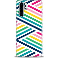gmotp Huawei P30 Pro Kılıf Hd Baskılı - Renkli Çubuklar