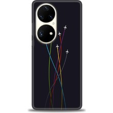 gmotp Huawei P50 Pro Kılıf Hd Baskılı - Uçaklar