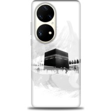 gmotp Huawei P50 Pro Kılıf Hd Baskılı - Kabe-I Münevvere