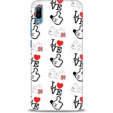 gmotp Huawei Y6 2019 Kılıf Hd Baskılı - Love Mickey
