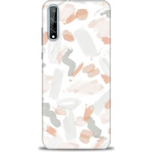 gmotp Huawei Y8P Kılıf Hd Baskılı - Fırça Darbeleri