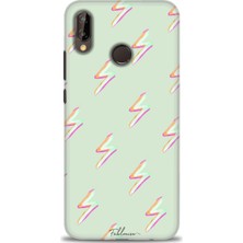 gmotp Huawei P20 Lite Kılıf Hd Baskılı - Şimşekler