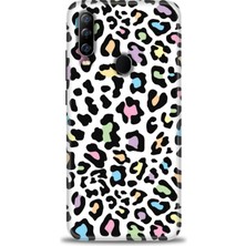 gmotp General Mobile Gm 20 Pro Kılıf Hd Baskılı - Renkli Leopar