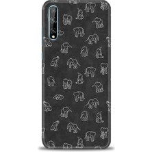 gmotp Huawei Y8P Kılıf Hd Baskılı - Filler