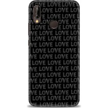 gmotp Huawei P20 Lite Kılıf Hd Baskılı - Black Love
